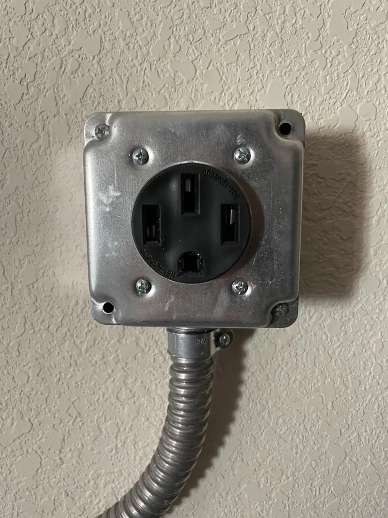 NEMA 14-50 outlet installed for Electrical Panel Upgrade in East Wenatchee